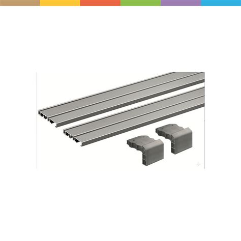 Hettich Laufprofil SlideLine M, 2-bahnig, zum Aufschrauben | Beschläge ...