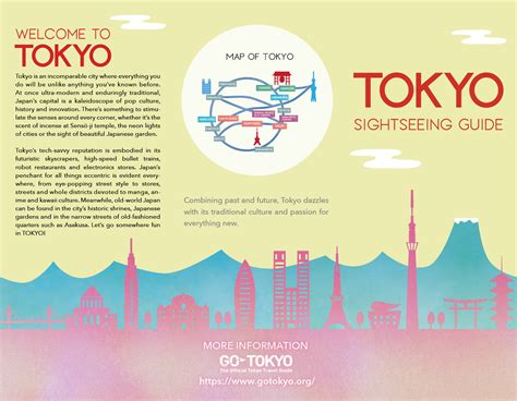 Brochure Tokyo Sightseeing Guide Yuco Design Studio