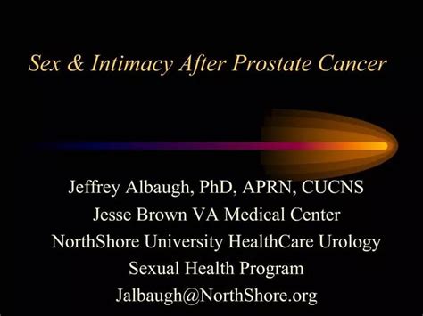 Ppt Sex Intimacy After Prostate Cancer Powerpoint Presentation Free