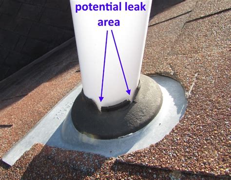 A Common Cause Of Roof Leaks Failed Plumbing Vent Flashings Homesmsp