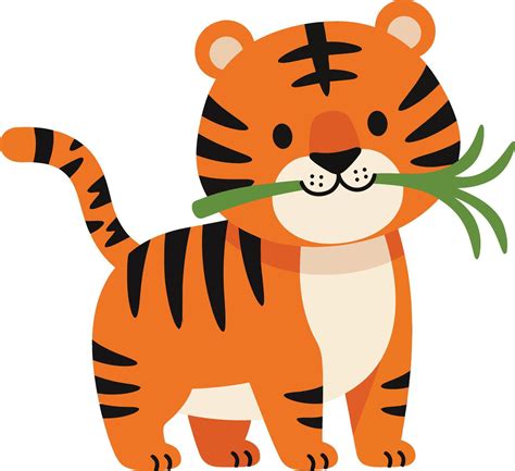 striped animal cartoon 10