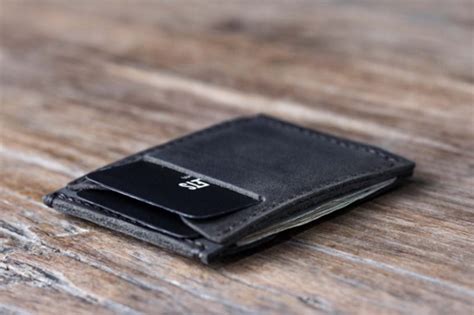 Slim Leather Card Wallet for Men