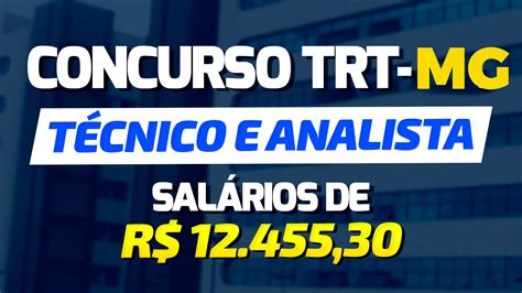 Concurso Do Trt Mg Sai Dia De Agosto Diz Diretor Geral