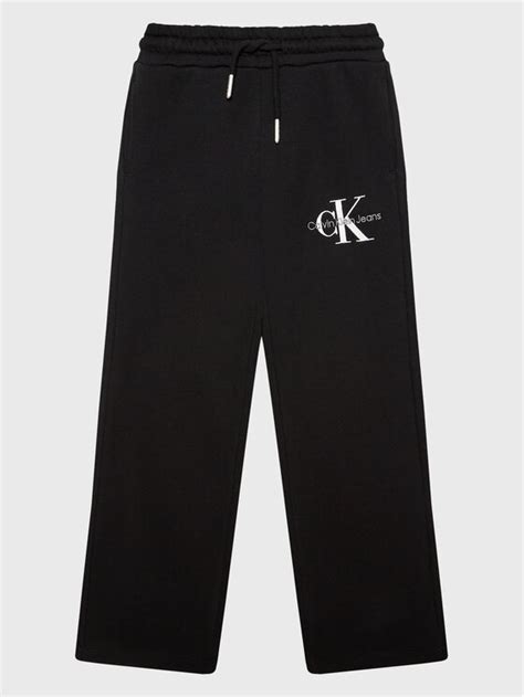 Calvin Klein Jeans Jogginghose Monogram Off Placed Ig0ig01607 Schwarz