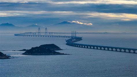 Puente Hong Kong Zhuhai Macao Establece R Cord De Flujo Diario De Pasajeros