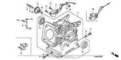 Honda Engines GX200 HX A ENGINE JPN VIN GCAE 1900001 Parts Diagram