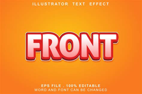 Editable Text Effect Front Graphic by riotj · Creative Fabrica