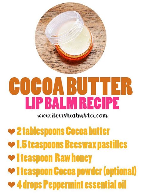 Homemade Cocoa Lip Balm