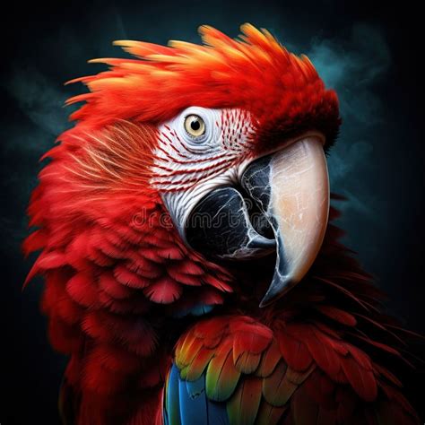 Scarlet Macaw Parrot Bird Stock Illustration Illustration Of Macaw