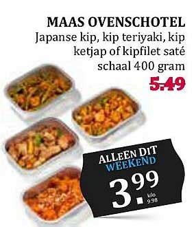 Maas Ovenschotel Japanse Kip Kip Teriyaki Kip Ketjap Of Kipfilet Sate