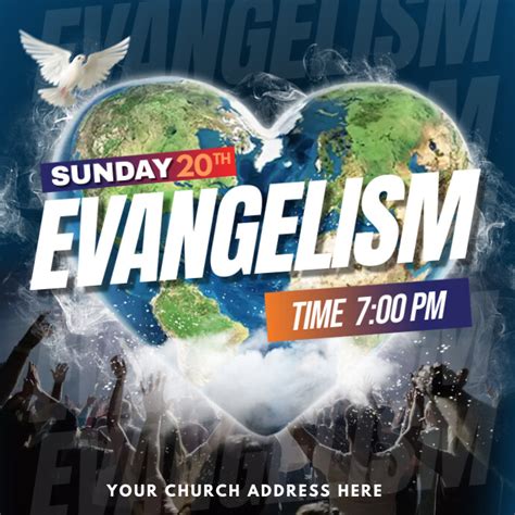 Flyer Iglesia Evangelismo Template Postermywall