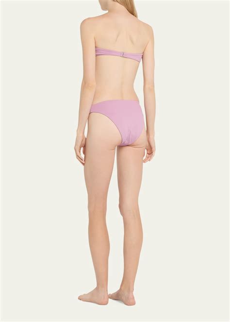 Anemos Strapless Tortoise Ring Bandeau Bikini Top Bergdorf Goodman