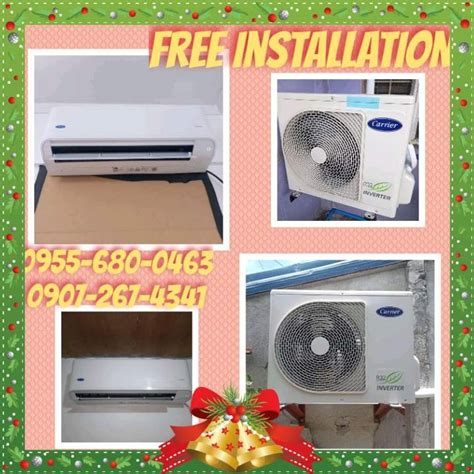 CARRIER NEXUS INVERTER SPLIT TYPE AIRCON WITH FREE INSTALLATION TV