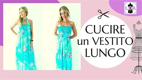 Cucire Un Vestito Lungo SENZA Cartamodello SUPER EASY DIY YouTube