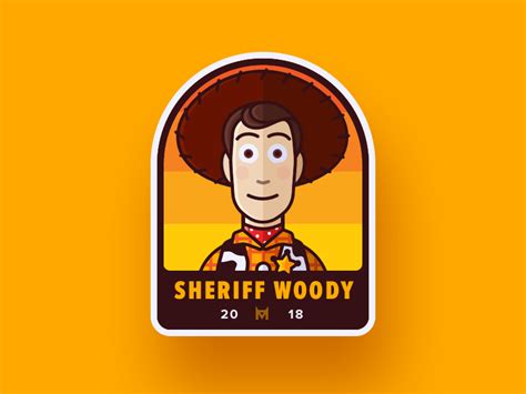 Sheriff Woody Badge by Max ⚡️ Osichka on Dribbble