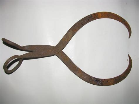 Vintage Iron Ice Pick Tongs Hay Bail Carrying Tool Vintage Tools