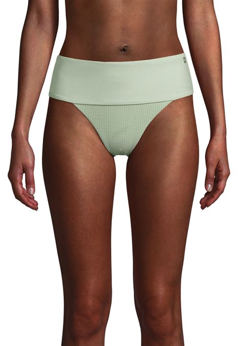 Iconic High Waist Bikini Bottoms Calming Green Casall