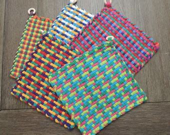 NEW X Potholder Hot Pad Trivet Kitchen Ware Cotton Potholder Handcrafted Potholder