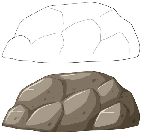 Premium Vector Simple Vector Illustration Of Rocks