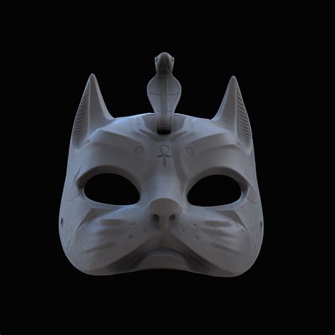 Файл STL Маска кота Ураеуса III 👾・Дизайн 3D принтера для загрузки・Cults