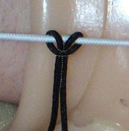 Girth Hitch Knot Used To Create A Tension Ad Juster On The Elastic