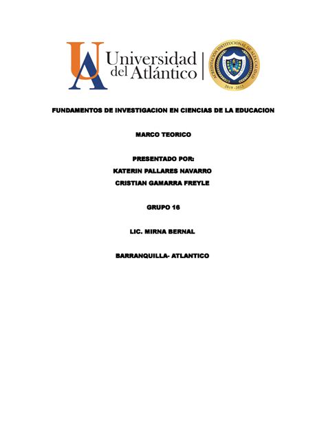 Fundamento De La Investigacion 2 2 FUNDAMENTOS DE INVESTIGACION EN