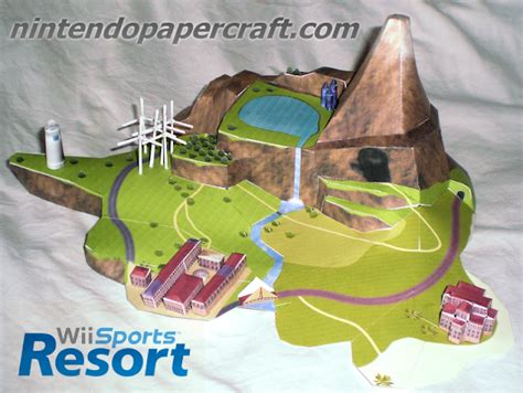 Papercraft Wii Sports Resort Wuhu Island Papercraft4u Free