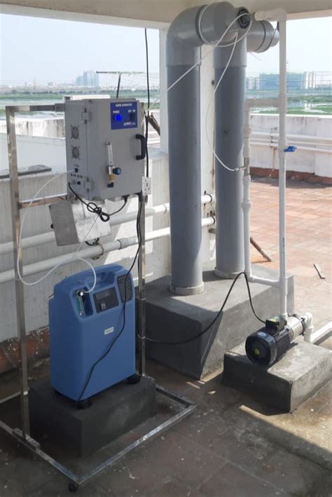 Ozone Generator With Oxygen Feeding At Central Bus Stand