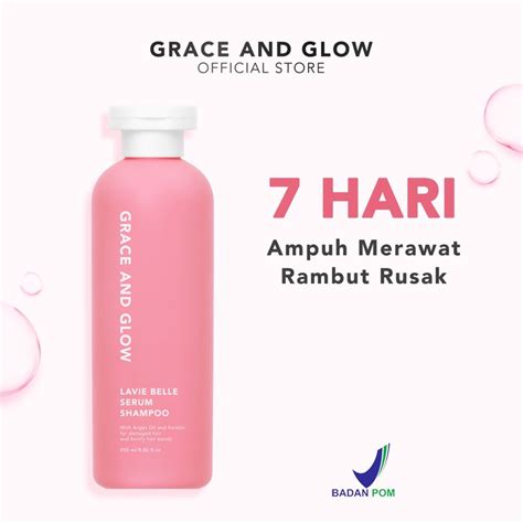 Jual Grace And Glow Lavie Serum Shampoo Belle Sea Salt Hair Scalp Scrub