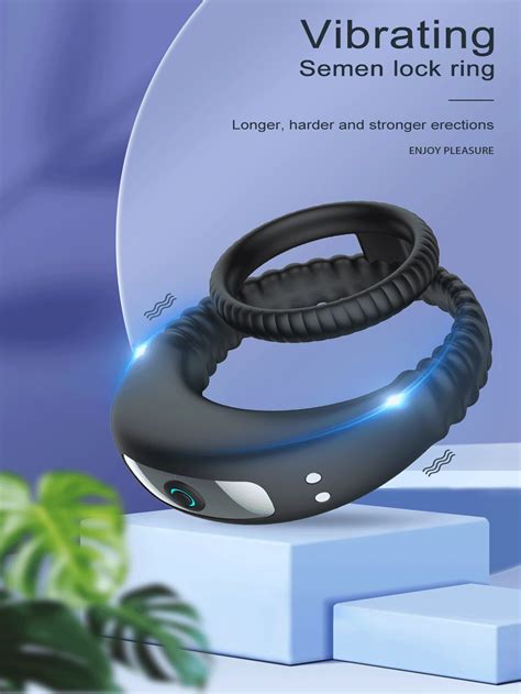 Vibrating Cock Ring Silicone Penis Ring Male Enhancer Couples Vibrators Sex Toys