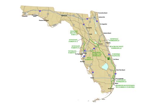 Map Of The Florida Turnpike Kala Salomi