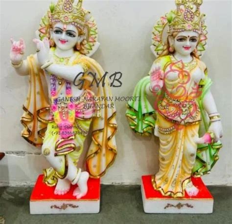 Makrana Marble Radha Krishna Statues Home At Rs In Jaipur Id