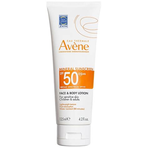 Avene Mineral Sunscreen Broad Spectrum SPF 50 Face and Body Lotion | Walgreens