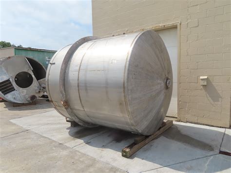 Gallon Stainless Steel Mix Tank With Dish Bottom