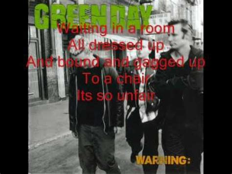 Green Day Blood Sex And Booze Lyrics YouTube