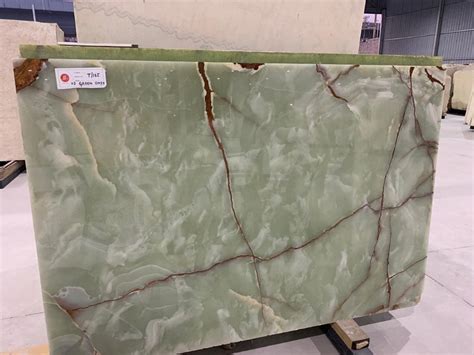 Polished Finish Green Onyx Marble Slab Thickness 18 Mm At Rs 2600