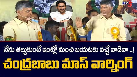 Chandrababu Naidu Mass Warning To CM Jagan TDP 40 Years AP Politics