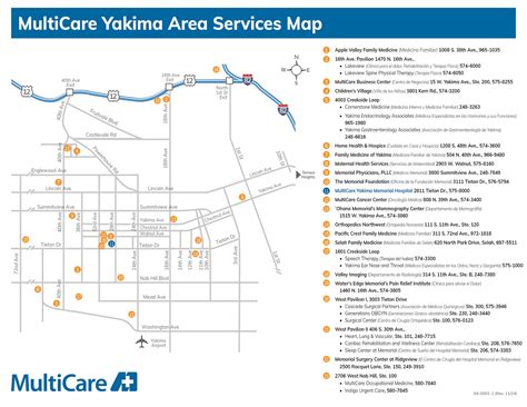 Campus Map & Parking - Yakima Memorial Hospital - MultiCare