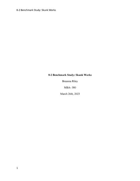 8 2 Benchmark Study Skunk Works Is Structured To Allow For Innovation