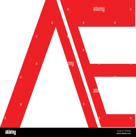 ae minimal logo stock vector images alamy