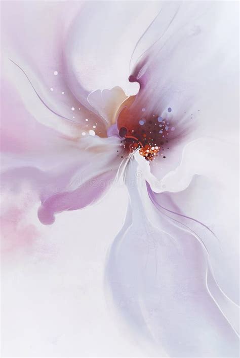 Flower Painting Abstract Watercolor Art Stock Illustration ...