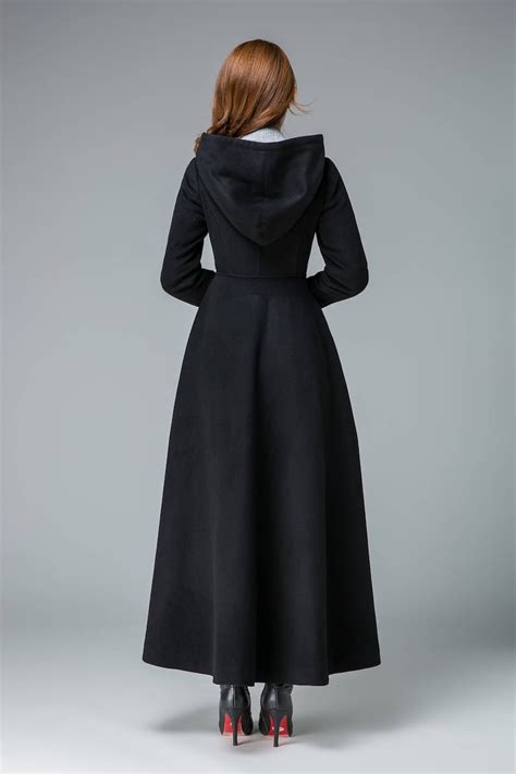 Winter Long Hooded Wool Princess Coat Women Vintage Inspired Etsy