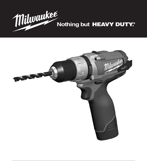 Mode D Emploi Milwaukee M Cpd Fran Ais Des Pages