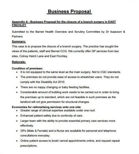 Business Proposal Sample Pdf Business Proposal Format Within Standard Bu Free Business