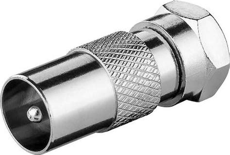 F Connector Male Naar Coax Adapter Male Bol