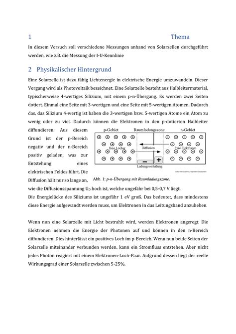 Versuch Anf Nger Praktikum Physikalisch Ap Protokoll Thema In