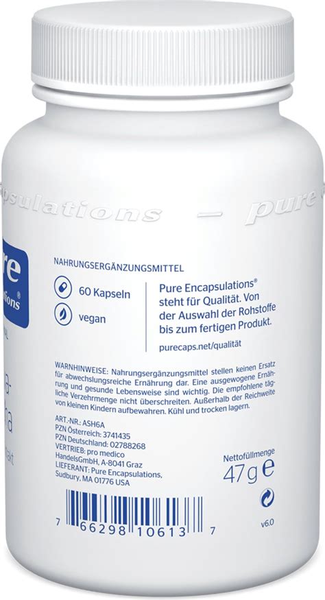 Ashwagandha Kapseln Pure Encapsulations Vitalabo