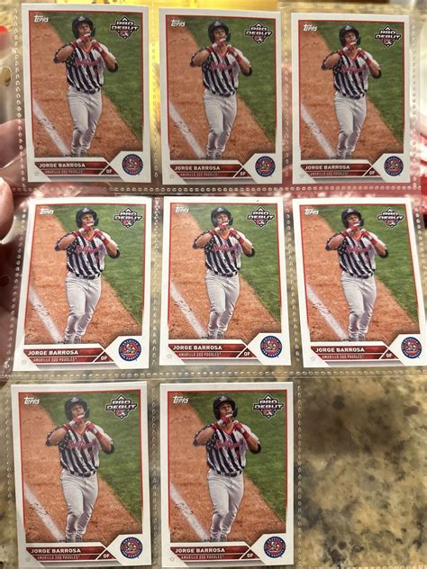 2023 Topps Pro Debut Jorge Barrosa 8 Card Lot Base Poodles EBay