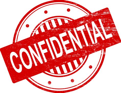 4 Confidential Stamp Png Transparent