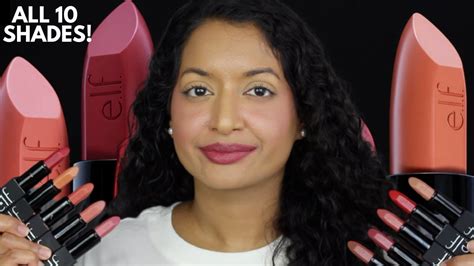 E L F O Face Satin Lipsticks Review Youtube